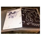 4 Books of Metal Die Cut Patterns  With Lots of People!