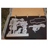 4 Books of Metal Die Cut Patterns  With Lots of People!