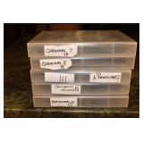 5 Books Metal Die Cut Patterns  with Christmas Themes