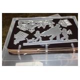 5 Books Metal Die Cut Patterns  with Christmas Themes