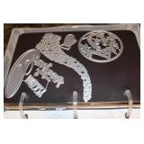 5 Books Metal Die Cut Patterns  with Christmas Themes