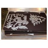 5 Books Metal Die Cut Patterns  with Christmas Themes