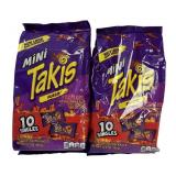 (2) 12.3 oz Bag each w/ 10 singles of MINI TAKIS FUEGO