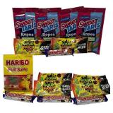 Candy Lot | Sweet Tarts Ropes, Haribo Fruit Salad , Baby Ruth Bars, Sour Patch Kids