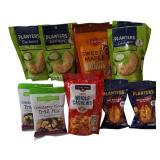 Planters Cashews Dill Pickle & Hot Chipotle Peanuts| Diamond Sweet Maple Walnuts | Good Smart Cranberry Blend Trail Mix