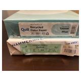 Blue and Green Copy Paper