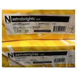 Astrobrights Yellow and Red Paper