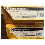 Astrobrights Yellow and Red Paper