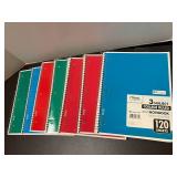 3-Subject College Ruled Notebooks