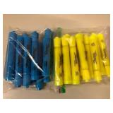 Blue And Yellow Sharpie Highlighters