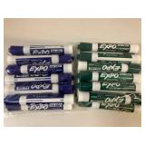 Navy and Dark Green Dry Erase Markers