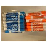 Light Blue and Orange Dry Erase Markers