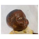 TWO VINTAGE BLACK BABY DOLLS