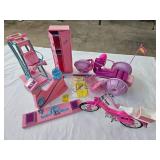 BARBIE MOTORBIKE, SPLASH CYCLE & GYM