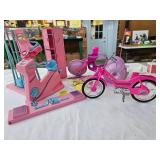 BARBIE MOTORBIKE, SPLASH CYCLE & GYM