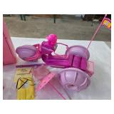 BARBIE MOTORBIKE, SPLASH CYCLE & GYM