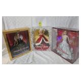 HOLIDAY BARBIES 2006, 2007, 2008