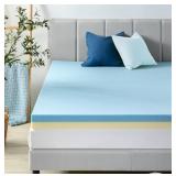 ZINUS 4 Inch Green Tea Cooling Gel Memory Foam Mattress Topper- King