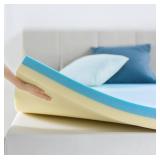 ZINUS 4 Inch Green Tea Cooling Gel Memory Foam Mattress Topper- King