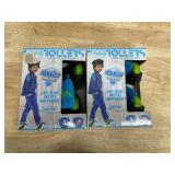 Lot of 2 - Rollers Light-Up Heel Skates