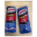 Lot of 2 - Libman Commercial Wet Mop Head, Blue Blend, Large, PK6