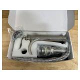 BWE Waterfall Single Hole Single Handle Vessel Bathroom Faucet With Supply Line in Brushed-Nickel A-96137H1