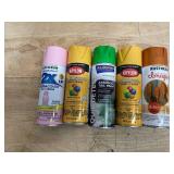 Lot of 5 - Various Spray Paint/Primer