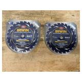Irwin lot of 2 - 7 1/4" 24t (0714255)