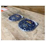 Irwin lot of 2 - 7 1/4" 24t (0714255)