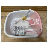 Homedics Bubble Bliss Deluxe Foot Bath Heated Massaging Foot Spa Pink