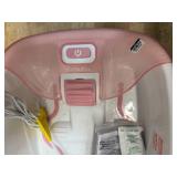 Homedics Bubble Bliss Deluxe Foot Bath Heated Massaging Foot Spa Pink