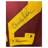 Jersey Signed by Charles White- Heisman Trophy Winner 1979 from the University of California (includes certificate of authenticity)