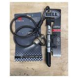 Lot of 2 - Bike Lock and Frame Pump
