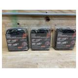 Lot of 3 - Keeper - 36” x 47” Adjustable Cargo ZipNet - Fully Adjustable and Expands to Maximum Stretched Size of 111” x 129”