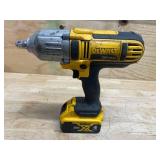 DEWALT 20V MAX Cordless 1/2 in. High Torque Impact Wrench with Detent Pin with 4.0AH Battery