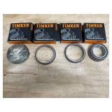 Lot of 4 - Various Timken Tapered Roller Bearing Cups