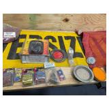 Lot of 22 - Magnetic Oversize Load Signs and Marker Posts