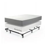 ZINUS Steel Compack Metal Adjustable 7 Inch Support Bed Frame for Box Spring and Mattress Set