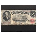 1917 Red Seal $2 Dollar Note