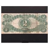 1917 Red Seal $2 Dollar Note