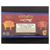 Year of the Pig $2 Dollar Note Uncirculated