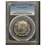 1966 Kennedy Half Dollar PCGS MS64