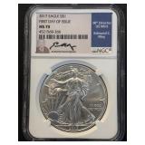 2017 Silver Eagle NGC MS70