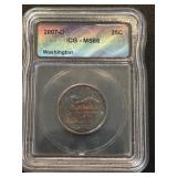 2007-D Washington State Quarter ICG MS66 Toned