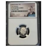 2018-S Roosevelt Silver Dime Proof NGC PF70 Ultra Cameo