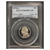 1978-S Jefferson Nickel Proof PCGS PR69 Deep Cameo