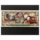 Uncirculated $2 Dollar Santa Claus Note