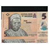 Bank of Nigeria 5 Naira Uncirculated