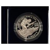 1991-95 W World War II Silver Dollar Proof