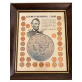 Lincoln Cents Framed